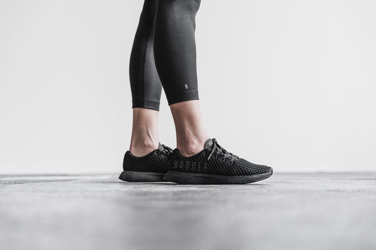 Nobull High-Rise 7/8 Plush Heather Women's Tights Black | Australia (RK9216)